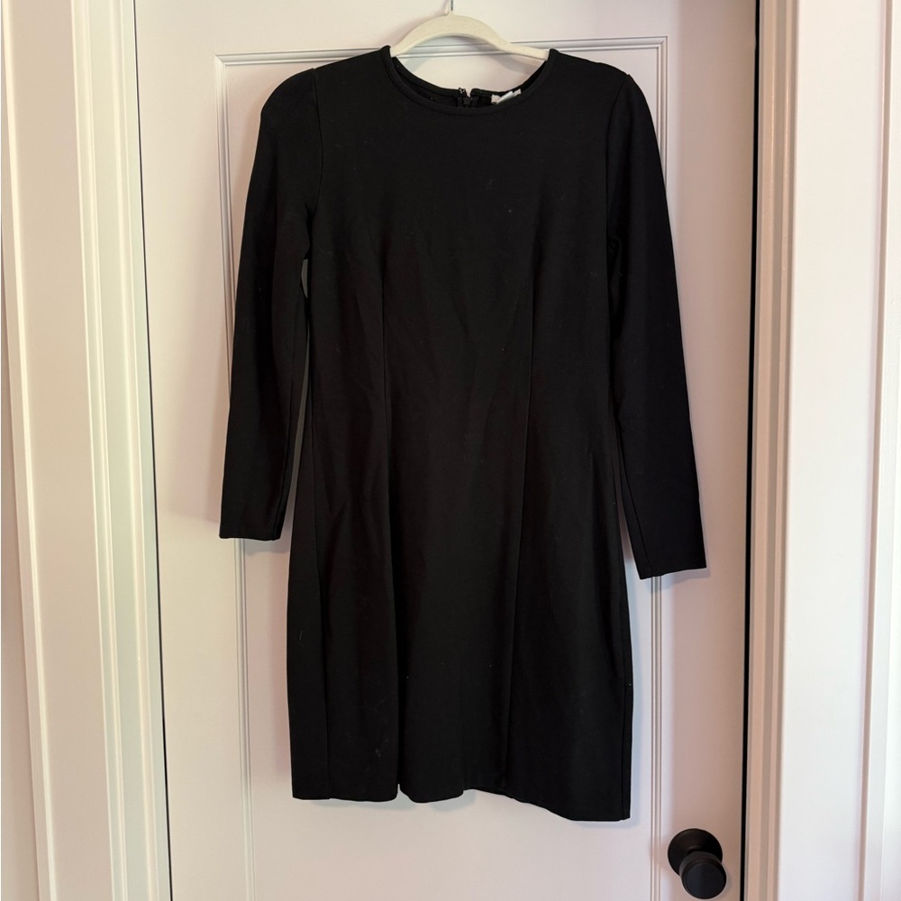 J. Crew Factory Elegant Black Long Sleeve Dress